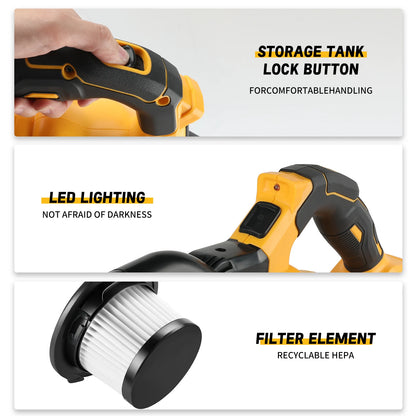 DEWALT 5 en 1 aspirateur sans fil Portable 400W aspirateur électrique à main sec pour tapis de sol voiture pour batterie DeWalt