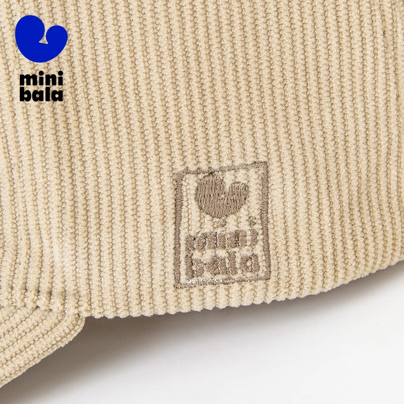 Mini Bala printemps nouveaux garçons et filles rétro velours côtelé casquette de Baseball bébé chapeau Vintage mode