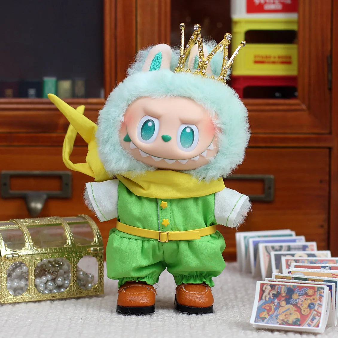 Labubu – ensemble de déguisement de conte de fées, Costume de roi Prince, vêtements de poupée avec accessoires pour Ropa Labubu