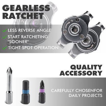 VMAN 40in1 jeu de tournevis à cliquet multifonction embouts multi-magnétiques Mini Kit d'outils de réparation outil ménager pour PC et Iphone Etc.