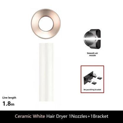 Sèche-cheveux ionique professionnel avec technologie anionaire, air chaud et froid, outil de coiffure léger 5 en 1 pour des éruptions faciles, séchage rapide