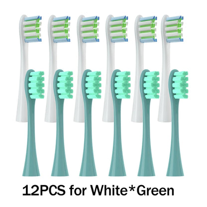 Têtes de brosse de remplacement, scellées sous vide, emballées, pour Oclean X PRO/ Z1/ F1/ One/ Air 2 /SE, buses de nettoyage en profondeur souples DuPont, 12 pièces