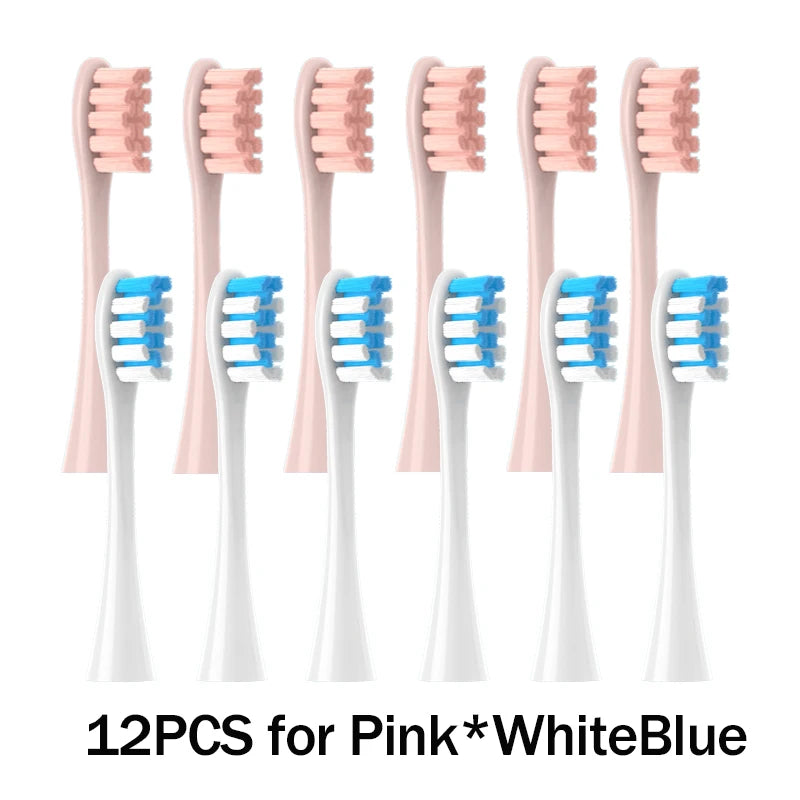 Têtes de brosse de remplacement, scellées sous vide, emballées, pour Oclean X PRO/ Z1/ F1/ One/ Air 2 /SE, buses de nettoyage en profondeur souples DuPont, 12 pièces