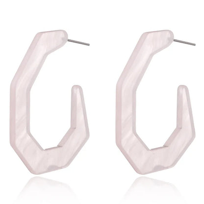 Boucles d'Oreilles promenales en Forme de Losange pour Femme, Bijou en Acrylique,