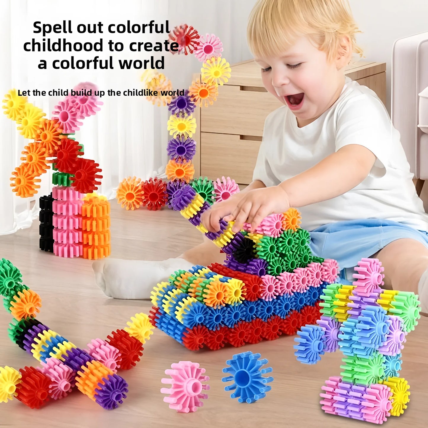 420 blocs de construction ronds bricolage, briques de personnages, jouets éducatifs et créatifs pour enfants, cadeaux de bricolage pour enfants