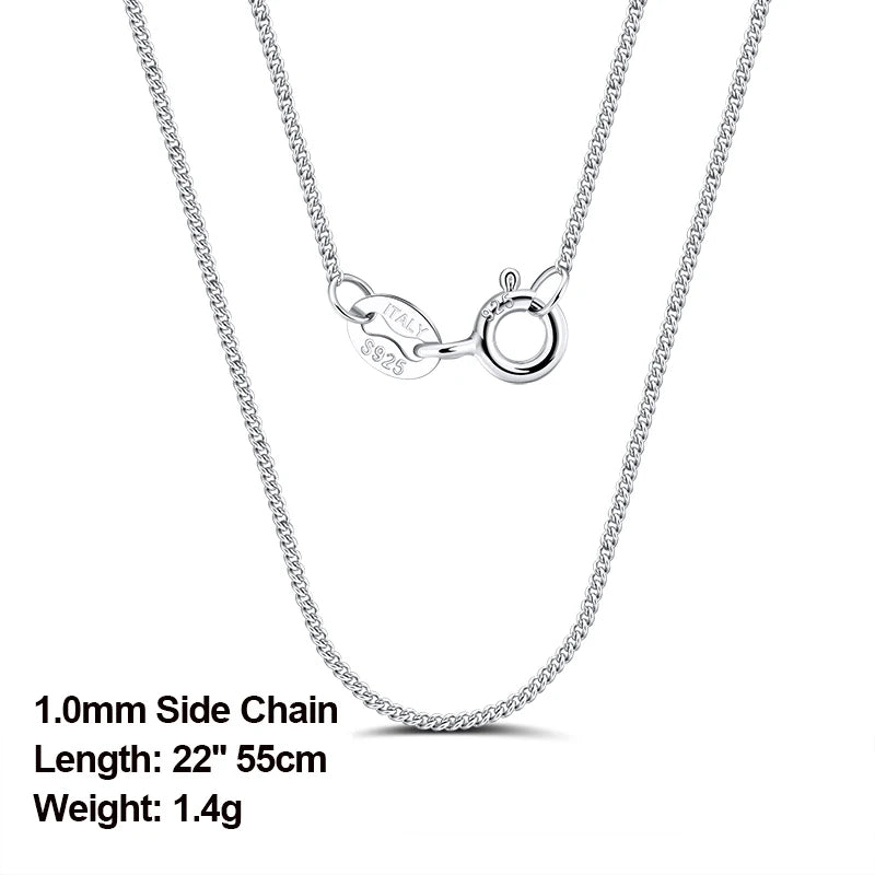 ORSA JEWELS véritable 925 collier en argent Sterling Figaro joint torique chaîne de cou torsadé serpent barre singapour boîte chaîne collier femmes 1