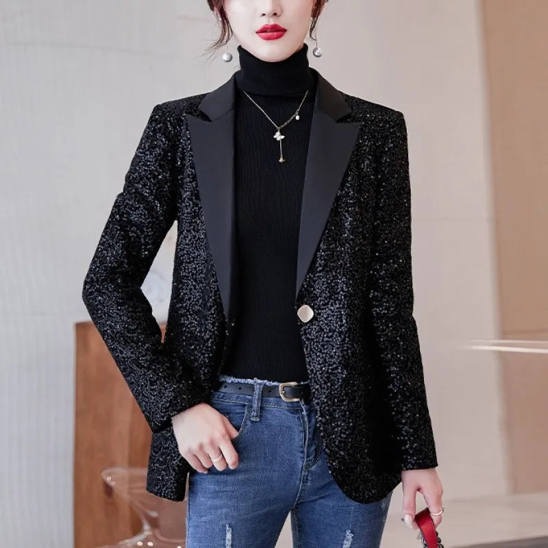 Blazers femme paillettes