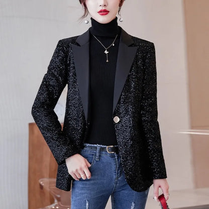 Blazers femme paillettes