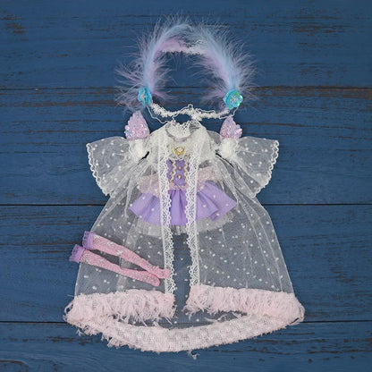 Vêtements kimono de poupée Blyth faits à la main, vêtements de poupée Blyth OB22 24, oreilles de lapin, robe de princesse pour Ymy Licca Azones Ob24 Ob27 Fr