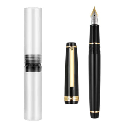 Jinhao-Stylo à plume en acrylique 82 avec clip doré, plume de 0.5mm, rose, vert,