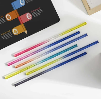 Règles droites transparentes de Style INS, 15cm 20cm 30cm,