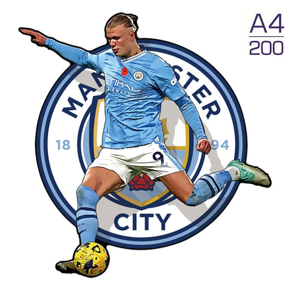 Puzzle étoile de Football Puzzle en bois étoiles de sport Puzzle pour enfants adultes éducatif fabuleux cadeau 300 pièces bricolage Puzzle jouets