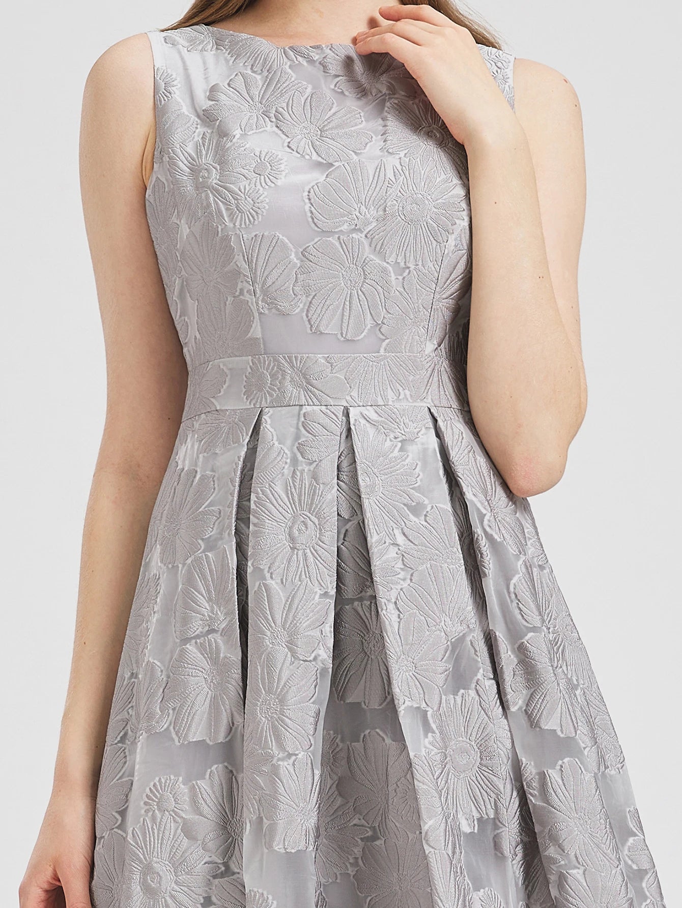 Robe longue élégante en Organza brodée de fleurs pour femmes, nouvelle mode d'été, sans manches, robes de soirée de vacances, de bal, 2024