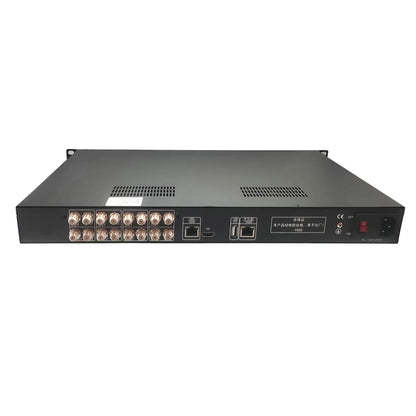 Tuner vers IP OSCAM CA DVB-S2 DVB-T T2 DVB-C ISDBT UDP HTTP RTSP récepteur de flux de passerelle numérique 8 canaux RF vers IP IRD
