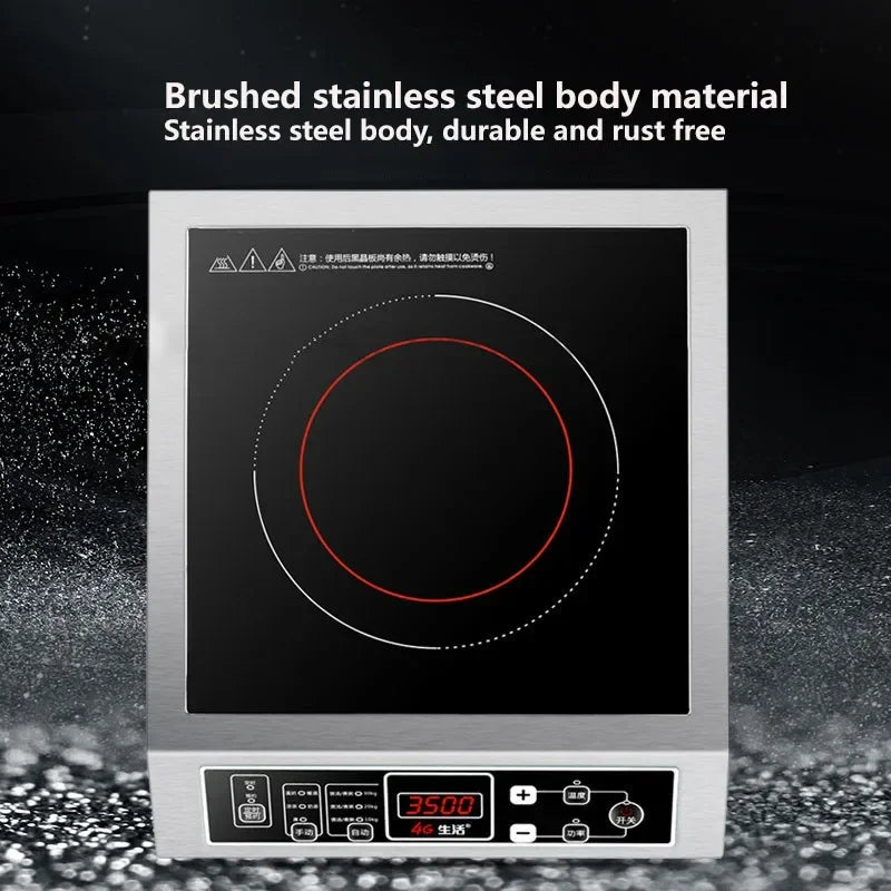 Cuisinière à Induction 3500W bouton de friture haute puissance cuisinière électrique commerciale cantine cuisinière à induction poêles
