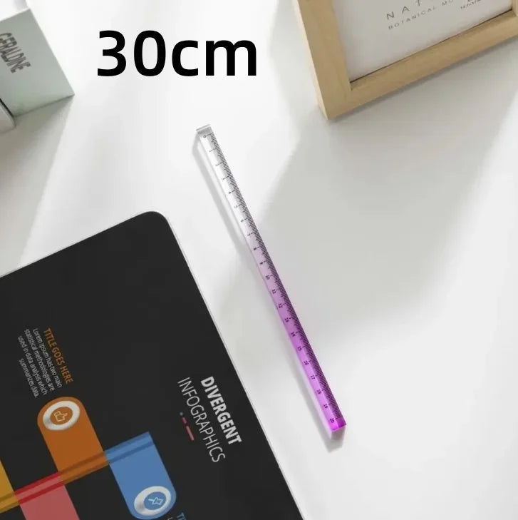 Règles droites transparentes de Style INS, 15cm 20cm 30cm,