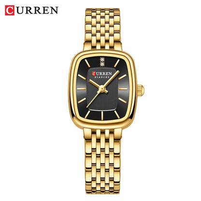 CURRN 9093 montres à Quartz carrées de luxe pour femmes en acier inoxydable 3ATM