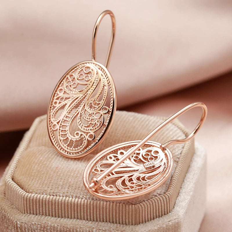 SYOUJYO  boucles d'oreilles 585 Rose doré quotidien fête mode exquis bijoux
