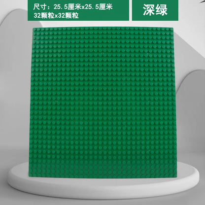 Plaques de base en plastique pour blocs de construction classiques, 32x32 points, jouets de bricolage pour enfants, briques de ville compatibles