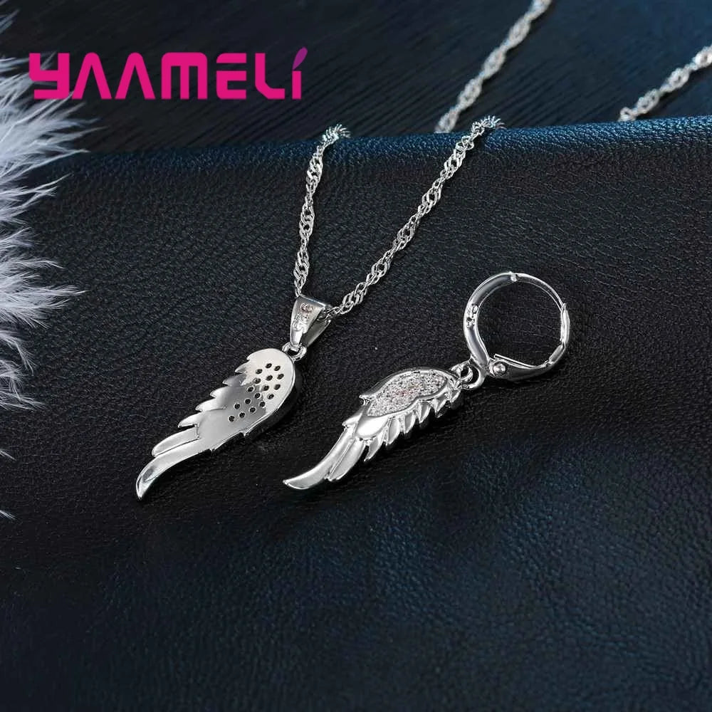 YAAMELI – ensemble de boucles d'oreilles et pendentifs pour femmes, bijoux de mariage en Zircon CZ, de fiançailles