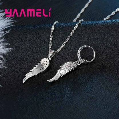 YAAMELI – ensemble de boucles d'oreilles et pendentifs pour femmes, bijoux de mariage en Zircon CZ, de fiançailles