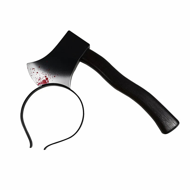 Accessoires d'horreur d'halloween, faux hache de sang, scies, couteau, bandeau pour fête d'halloween, mascarade, accessoires de méfait, décoration