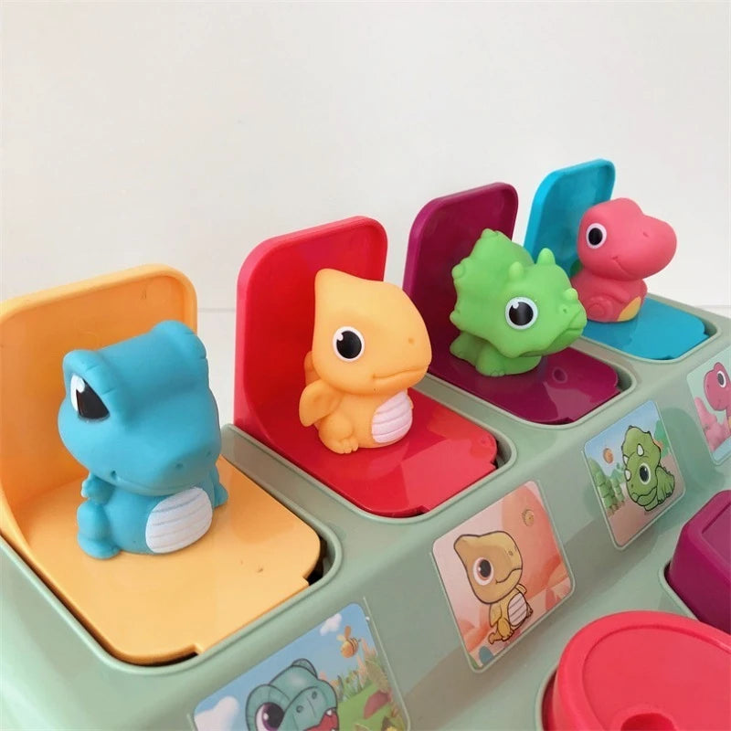 Jouet animaux Pop-Up Montessori pour bébé, jouets sensoriels interactifs pour tout-petits, jouet éducatif de développement pour garçons et filles de 6 à 12 mois