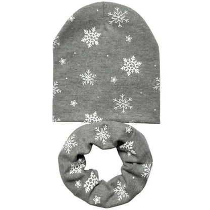 Chapeau en coton imprimé étoile pour bébé, casquette pour tout-petits, écharpe pour bébé, bonnet pour enfants, chapeaux pour garçons et filles, automne et hiver