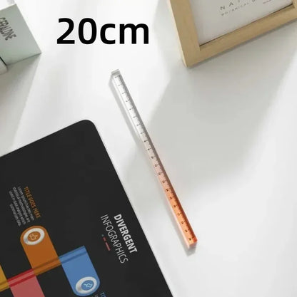Règles droites transparentes de Style INS, 15cm 20cm 30cm,