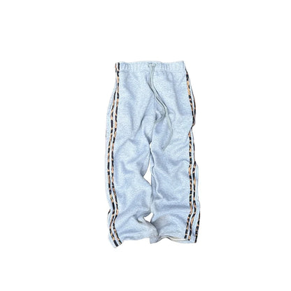 Mode 2 pièces côté rayé polyvalent confort pull à capuche taille élastique pantalons de sport ensemble Y2K hommes femmes décontracté Streetwear