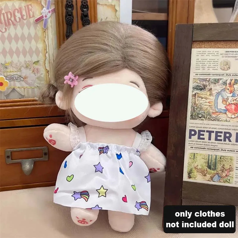 Ensemble de vêtements de poupée en coton, joli et mignon, pour poupée idole de 20cm, accessoires de déguisement, vêtements de bricolage, cadeaux pour Fans d'enfants