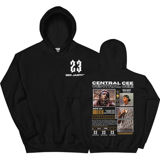 Central Cee-Sweats à capuche College, manches longues, pulls à capuche, streetwear, impression évasée, vêtements de mode, unisexe, CAN'T RUSH GREATNESS