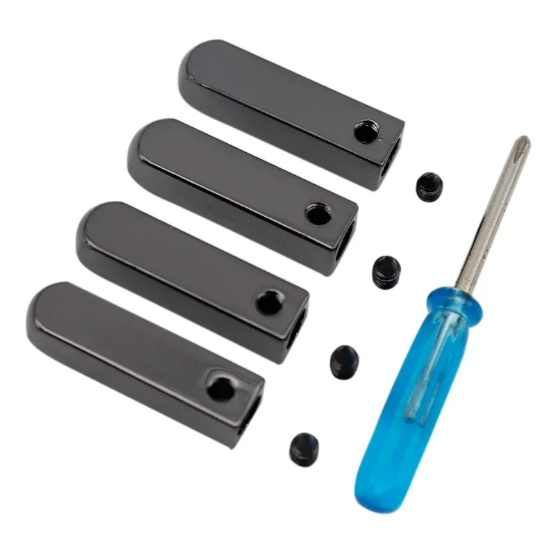 Bricolage métal Aglets 4 pièces/ensemble Sneaker Shoestring casquettes conseils pour lacets remplacement miroir or argent luxe bande extrémités bornes