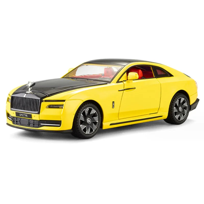 1:24 Rolls Royces Spectre alliage Luxy nouvelle énergie modèle de voiture moulé sous pression et véhicule jouet en métal charge modèle de voiture son lumière enfants cadeaux