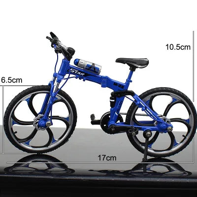 Modèle de vélo en métal moulé sous pression, échelle 1:10, ville pliée, course sur route, cyclisme, Mini vélo pour Collection, ami, cadeau pour enfants, jouets pour garçons