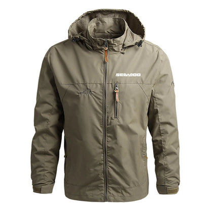Sea Doo Seadoo-Veste de dehors Imperméable pour Homme, Coupe-Vent, Respirant, à Capuche, Décontracté, Harajuku, Militaire, Nouvelle Collection