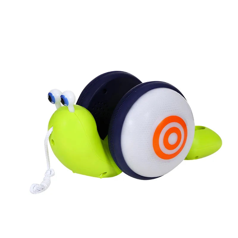 Jouet de dessin animé escargot voiture jouet pour bébé, apprendre à ramper et à tirer, avec lumière et musique, jouets d'éducation précoce pour enfants, nouvelle collection