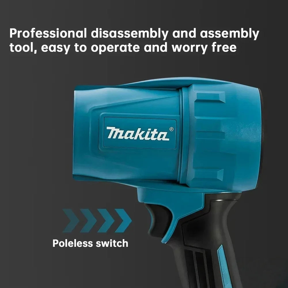 Pour Makita 18V ventilateur violent 30000 tr/min Turbo Jet ventilateur électrique plumeau d'air vitesse du vent Turbo Rechargeable avec nettoyage de voiture léger