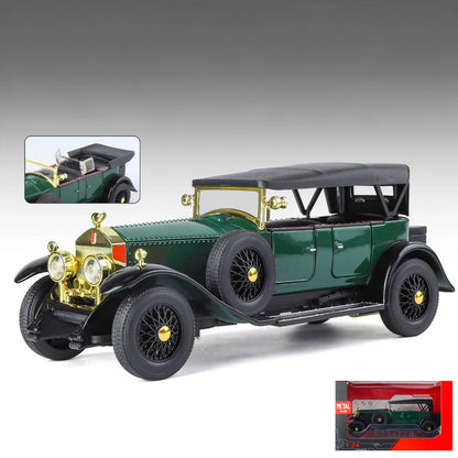 1:24 Rolls Royce Phantom I 1925 luxe classique rétro berline alliage métal moulé sous pression modèle voiture son lumière retirer Collection passe-temps