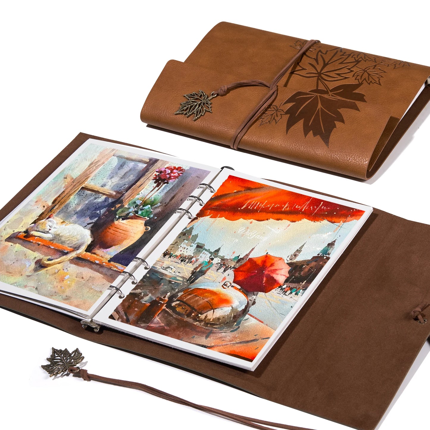 Ucks WISH-Carnet de croquis d'interconnexion, 100% coton, sans acide, journal d'interconnexion, papier d'interconnexion pour artistes, 20 feuilles, 9.25x6.3 pouces