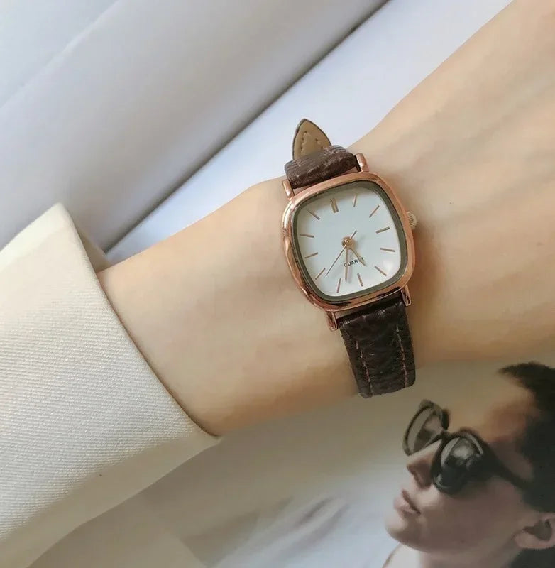 Haute qualité dames Bracelet décontracté montres femmes simples Vintage  Bracelet en cuir