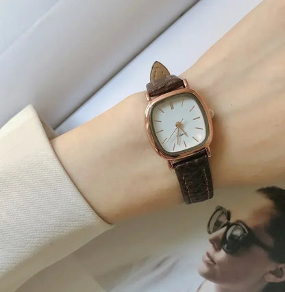 Haute qualité dames Bracelet décontracté montres femmes simples Vintage  Bracelet en cuir