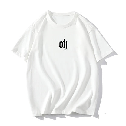 Hirsionsan-Économie en coton doux pour femmes, Économie basiques à manches courtes, Économie décontractés pour femmes, Lettre graphique chic, Pull simple, Été