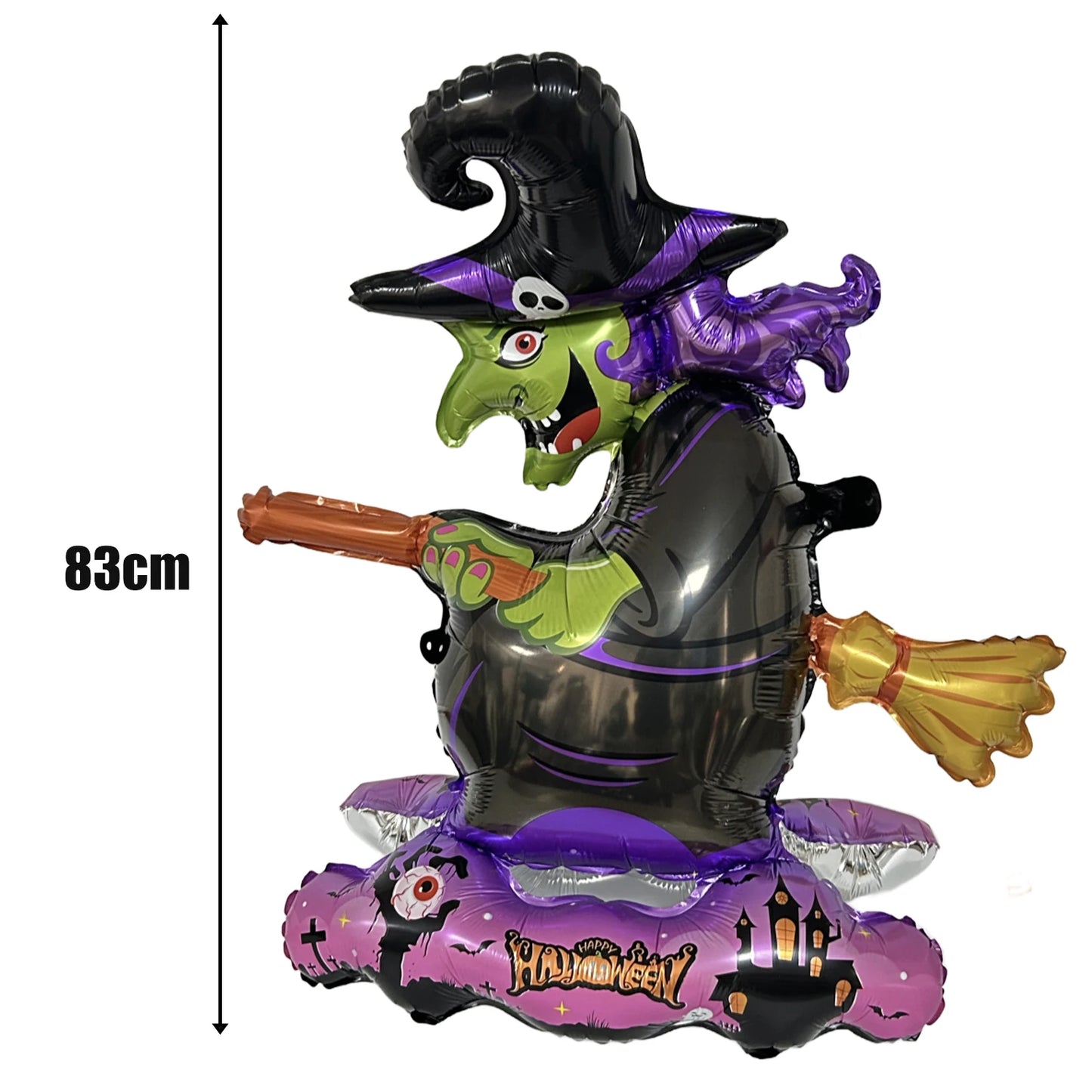 Ballon d'halloween géant fantôme citrouille crâne château Film d'aluminium ballon debout pour Halloween fête cour jardin décor effrayant