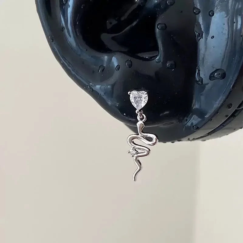 Boucles d'oreilles en argent pour femmes, 1 pièce, griffe d'os de chien en acier inoxydable 316L,