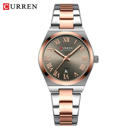 CURREN montre femmes,  Bracelet en acier inoxydable montres analogiques Date