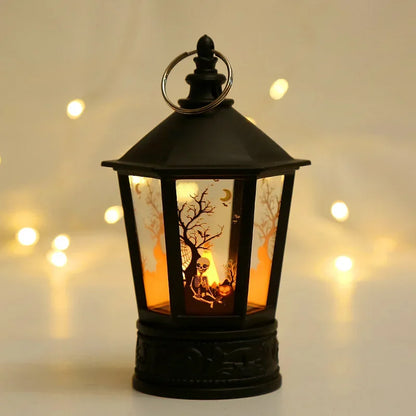 Lanterne LED en Forme de Citrouille et Fantôme, Luminaire Décoratif d'Nik, Accessoires d'Horreur, Idéal pour un Bar ou une ixd'Halloween