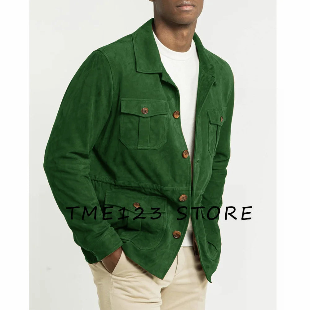 Vestes tendance décontractées en daim pour hommes, costumes élégants pour hommes, costume Social pour hommes, blazer Blaser pour hommes, mariage formel