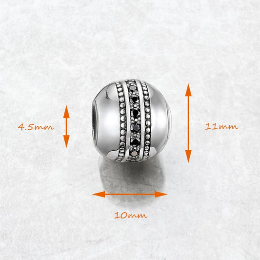 Perles Fast Lane 925 en argent Sterling, breloque Karma, accessoires de bijoux européens