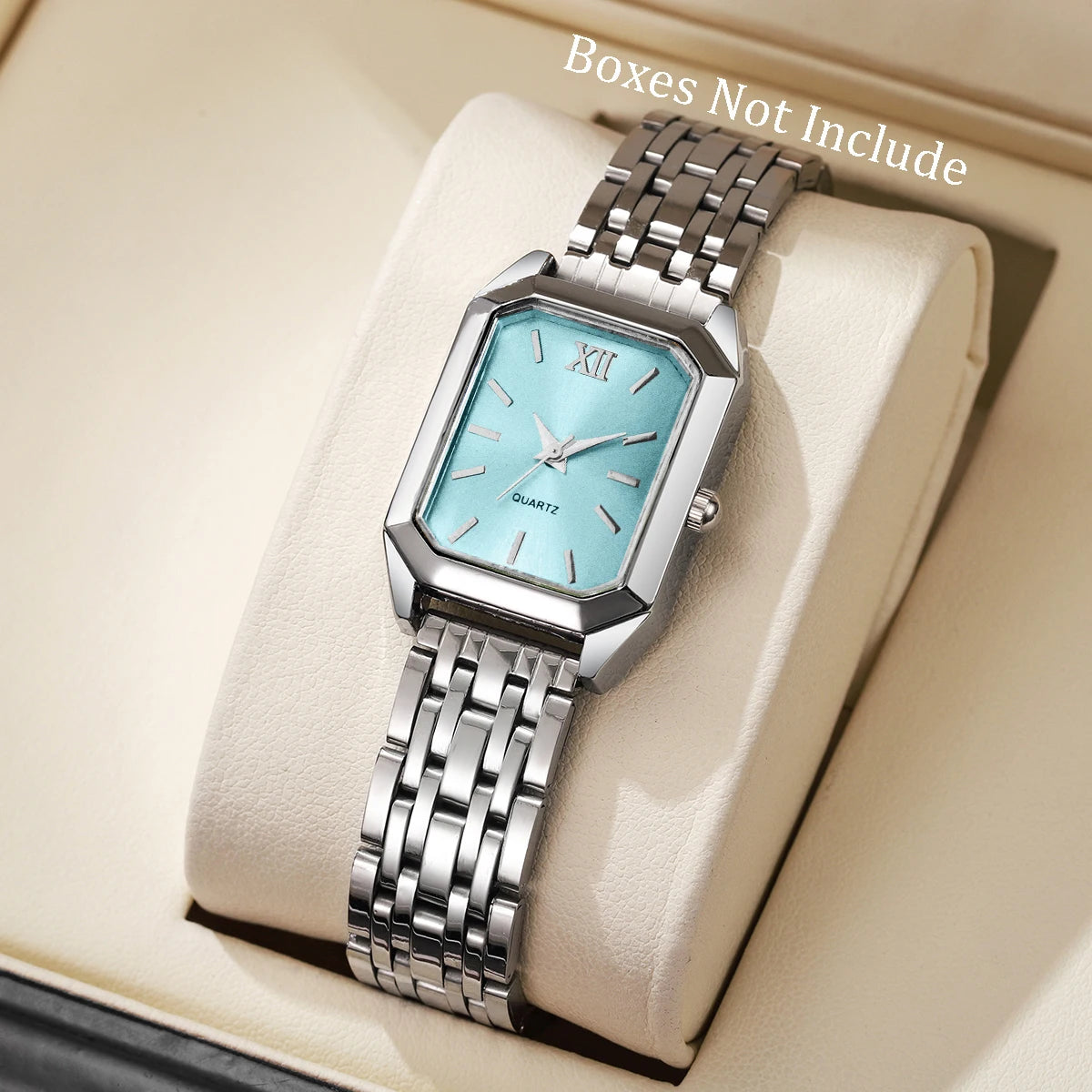 Mode Rectangle femmes montre-bracelet à Quartz décontracté  (sans boîte)